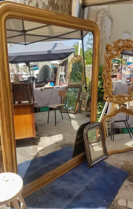 miroir ancien brocante gard decoratrice intérieure